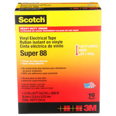 Scotch 88-SUPER-1-1/2X44FT Scotch® Super 88 Premium Vinyl Electrical Tape Black 1-1/2 in x 44 ft