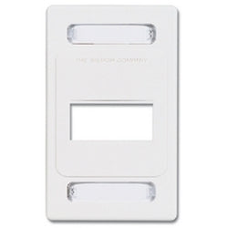 Siemon MX-FP-S-03-02 Faceplate, Single Gang, 3 Openings, White