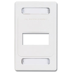 Siemon MX-FP-S-03-02 Faceplate, Single Gang, 3 Openings, White