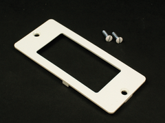 Wiremold 5507R Non-Metallic Rectangular Ivory Faceplate