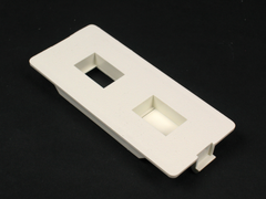 Wiremold 5507FRJ-WH Non-Metallic Flush Faceplate 5500 White