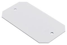 Wiremold 8B Blank Device Plate 1-Gang 8 Hole