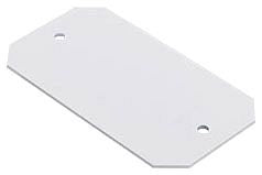 Wiremold 8B Blank Device Plate 1-Gang 8 Hole