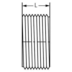 Spears P110-015 1-1/2 PVC DWV Flush C/O Plug MPT