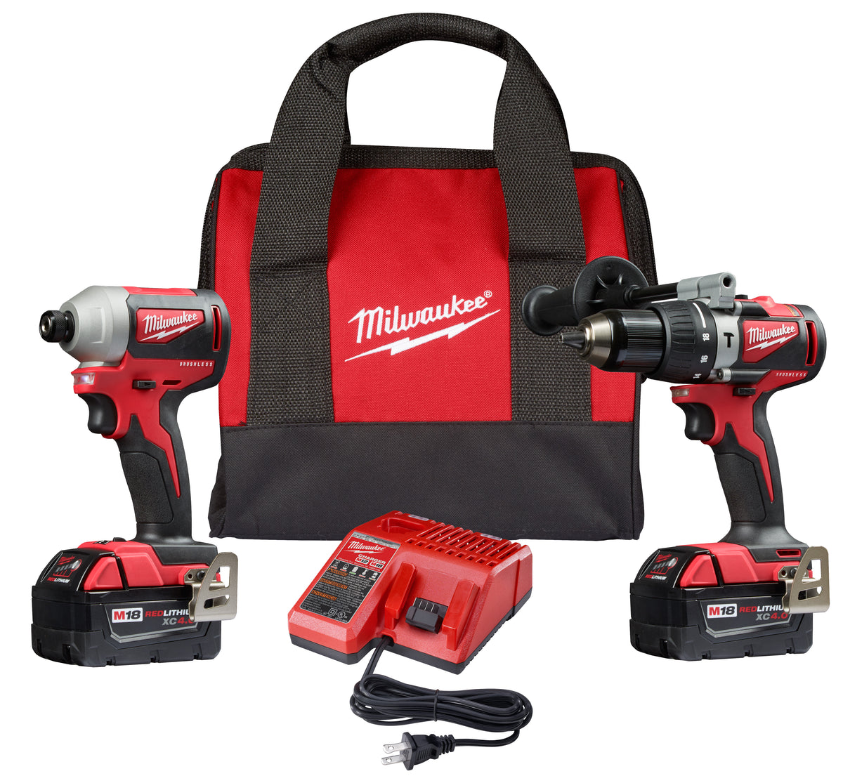 Milwaukee 2893-22 2-Tool Brushless Compact Cordless Combination Kit