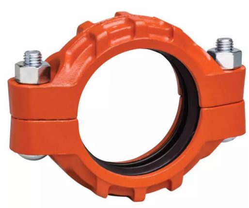 Victaulic L100077PT0 FireLock™ Style 77 10 In. Orange Enamel Painted Grooved Coupling