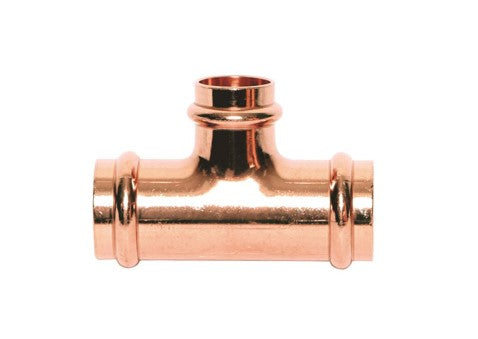 Mueller PF40244 Copper Tee P X P X P, 1-1/2'' X 1/2'' X 1-1/2''