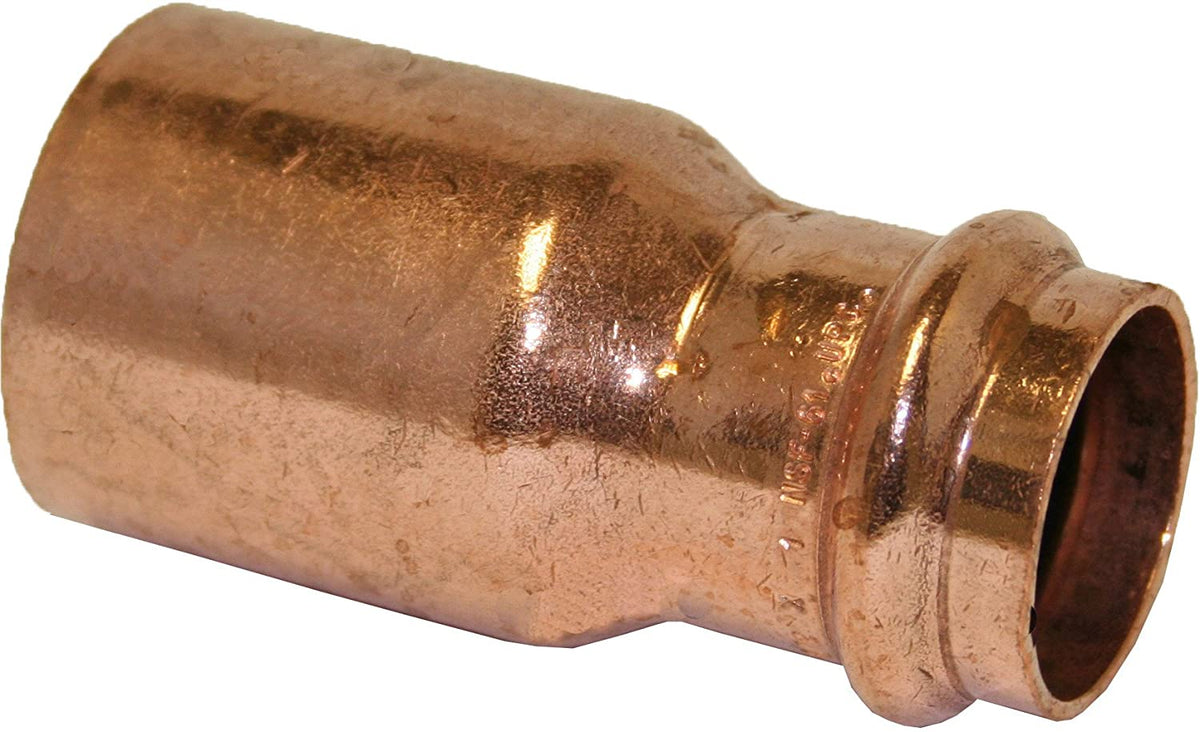 Apollo 10075332 1-1/2-Inch by 1/2-Inch FTG x C Copper Fitting Reducer