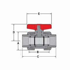 Spears 3621-025 2-1/2 PVC TU2K STANDARD BV THD EPDM