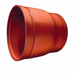 Victaulic WH13050PF0 Model W50 Orange Enamel Painted Ductile Iron Concentric Reducer, 16 X 12 IN, Grooved End