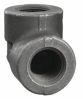 Anvil 0361102007 90 Degree Elbow: Forged Steel, 2 1/2 in x 2 1/2 in Pipe Size, Female NPT x Female NPT, Class 3000