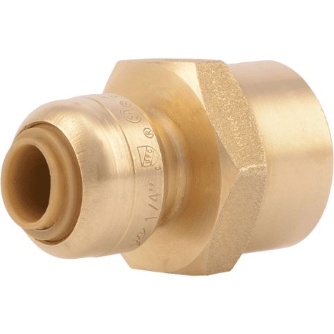 SharkBite U066LF 1/4 x 1/2 in. Push x FNPT Brass Reducing Connector