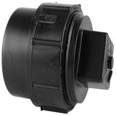 Charlotte Pipe ABS00105X1200 Plastic Adaptor with Plug, 4 inch x 4 inch, Spigot x Female NPT Thread, Schedule 40