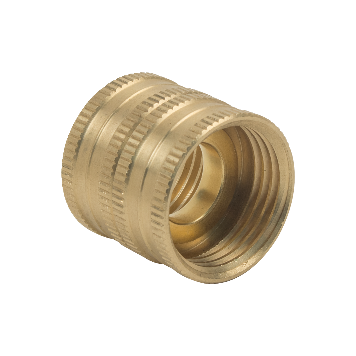 BrassCraft HUS-12X 3/4 in. Female Hose Thread x 3/4 in. Female Hose Thread No-lead Brass Female Swivel Nut Hose Union Fitting