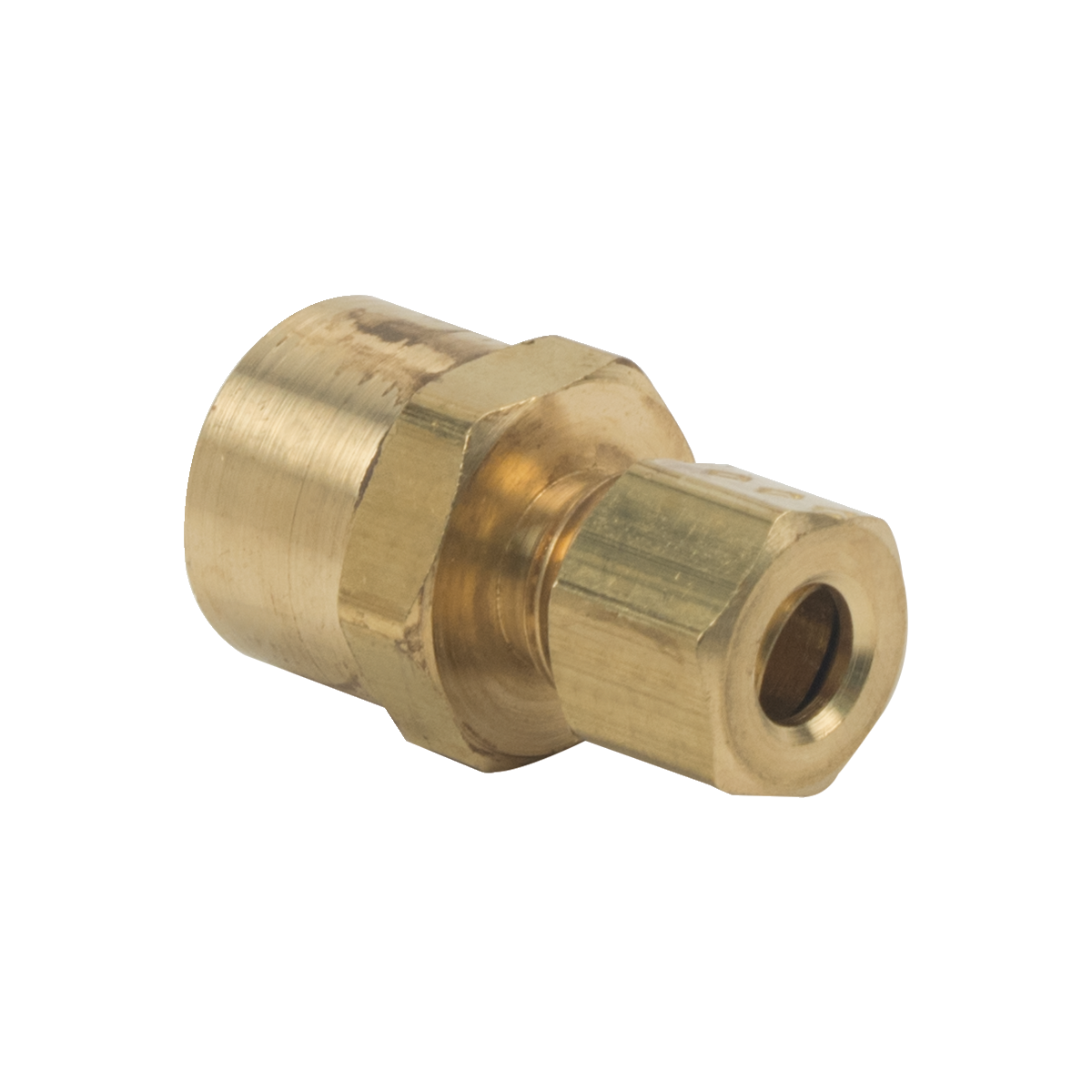 BrassCraft 66-4-4 1/4 in. O.D. Tube x 1/4 in. FIP Compression Female Adapter