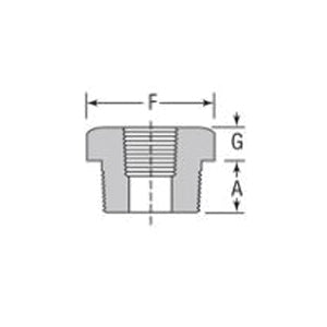 Anvil 500093323 Fig 135E Straight Rod Coupling Without Sight Hole - 1/2 In