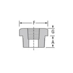 Anvil 500093323 Fig 135E Straight Rod Coupling Without Sight Hole - 1/2 In