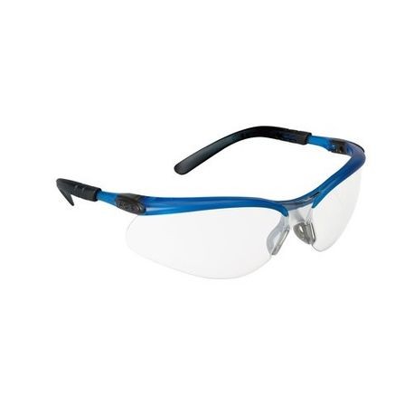 3M 078371-62065 BX Protective Eyewear Half Frame Blue/Black Anti-Fog Clear Lens