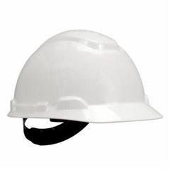 3M 078371-64187 Non-Vented Short Brim Hard Hat White 4-Point Pinlock Suspension