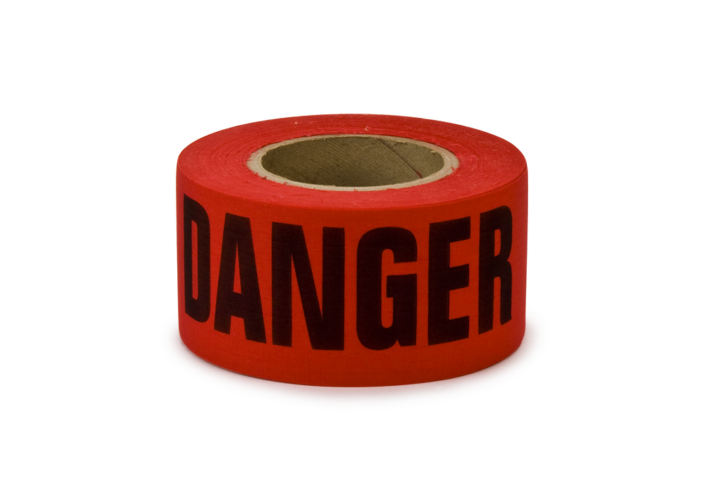 Scotch 331-R-3X1000FT Barricade Tape Red 3 in Width