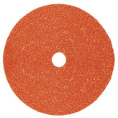 3M 7100099261 Close Coated Fibre Disc, 5 in Dia Disc, 120+ Grit, Ceramic Abrasive, Quick-Change Type TN Attachment