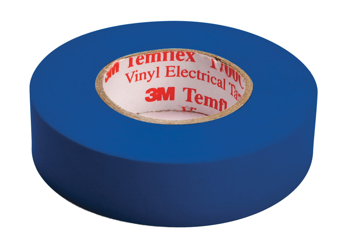 3M 80611455603 3/4 x 60' Blue Electrical Tape 1400CC