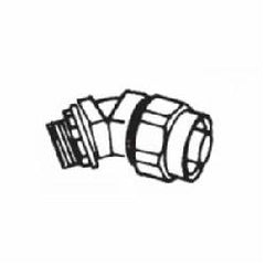 ABB 3741 T&B Connector With Insulated Throat 90 deg 1/2 in