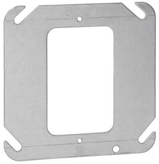 ABB 52-C-0 STEEL CITY 4 SQUARE SINGLE FLAT DEVICE COVER