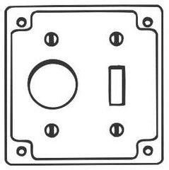 ABB RS-1 RS Series Surface Cover 4 in L x 4 in W x 1/2 in D