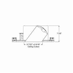 Acuity Brands IC928 Juno Super Sloped Housing IC 120 VAC 6-9/16 x 8-7/32 in