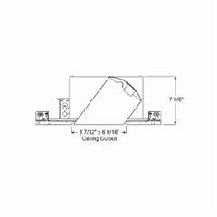 Acuity Brands IC928 Juno Super Sloped Housing IC 120 VAC 6-9/16 x 8-7/32 in