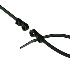 Advanced Cable Ties AL0750MH0C Mounting Hole UV Black Ties Pack