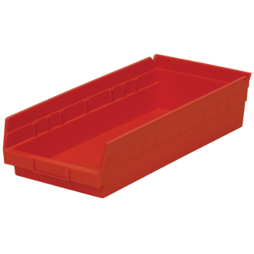 Akro-Mils 30158RED Shelf Bin - Red (17 7/8 in x 8 3/8 in x 4 in)