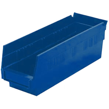 Akro-Mils 30138BLUE Shelf Bin - Blue - 17 7/8 L x 6 5/8 W x 4 H - 30138-BLUE