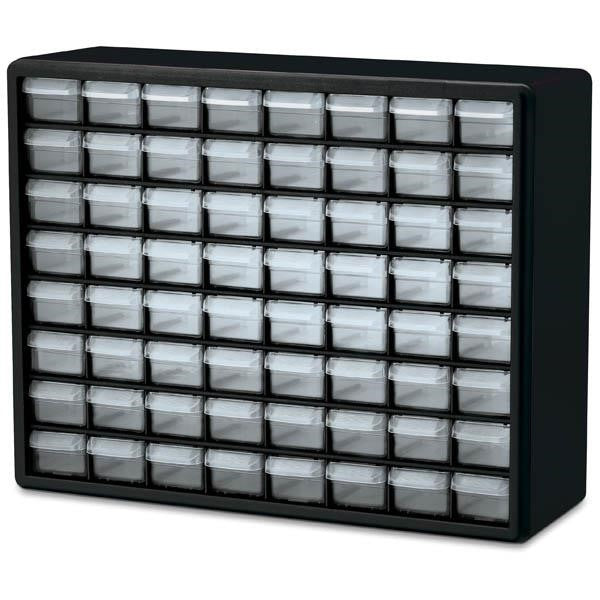 Akro-Mils 10164 Plastic Storage Cabinet - Black, 64 Drawer Replacement MPN