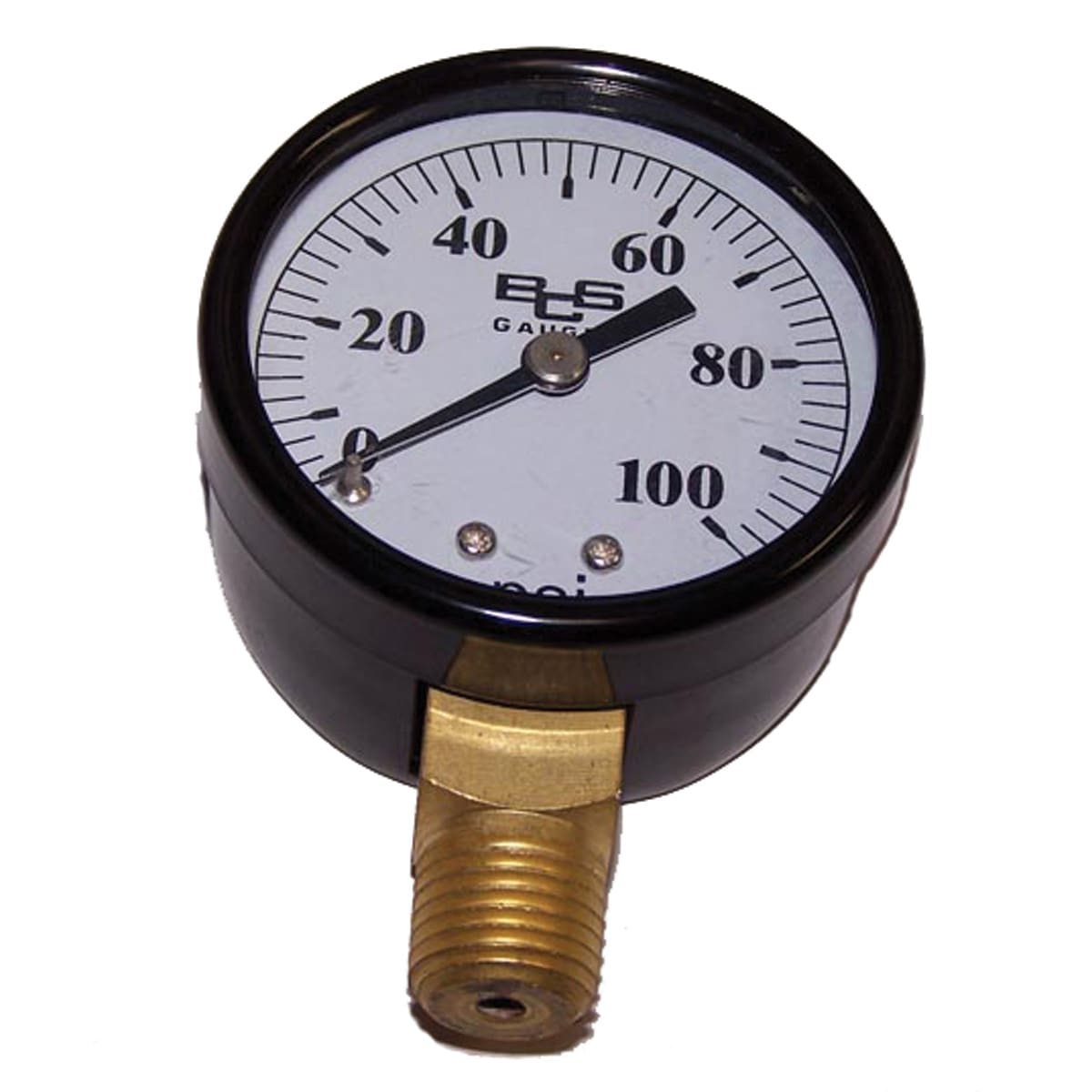 American Granby IPG302-8L Pressure Gauge 30 PSI 1/8 NPT with Plastic Case & Lens