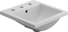 American Standard 0642008.020 Studio Drop-In Bathroom Sink in White