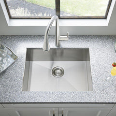 American Standard 18SB.6252211.075 Edgewater 25 x 22 in. 1 Hole Stainless Steel Single Bowl Dual Mount Kitchen Sink