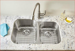 American Standard 18CR.9322100S.075 Portsmouth® 31-7/16 x 20-7/16 in. No Hole Stainless Steel Double Bowl Undermount Kitchen Sink