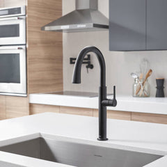 American Standard 4803300.243 Studio S Pull-Down Dual Spray Kitchen Faucet 1.5 gpm Matte Black