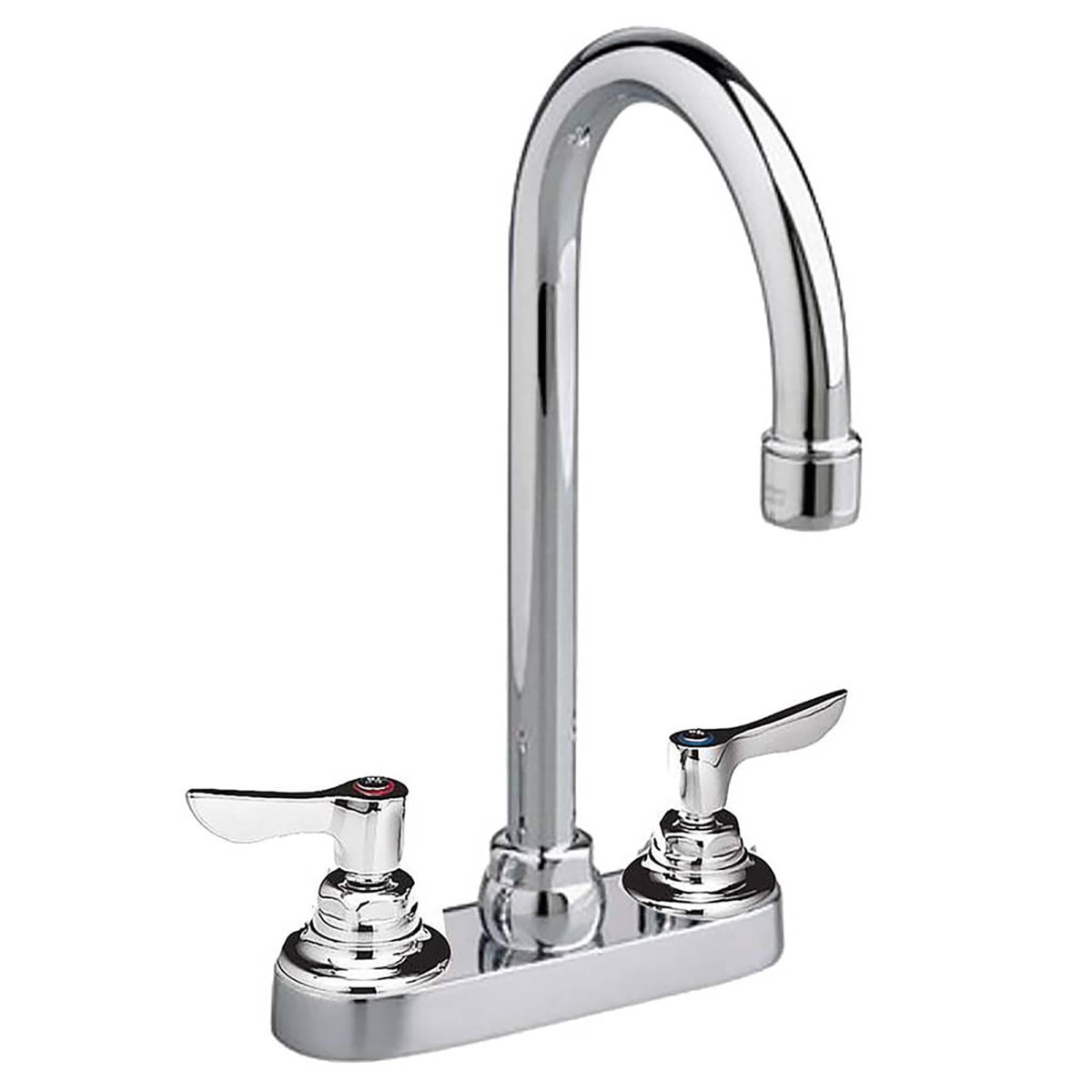 American Standard 7500140.002 Monterrey 4 Centerset Gooseneck Faucet With Lever Handles 1.5 gpm/5.7 Lpm in Chrome