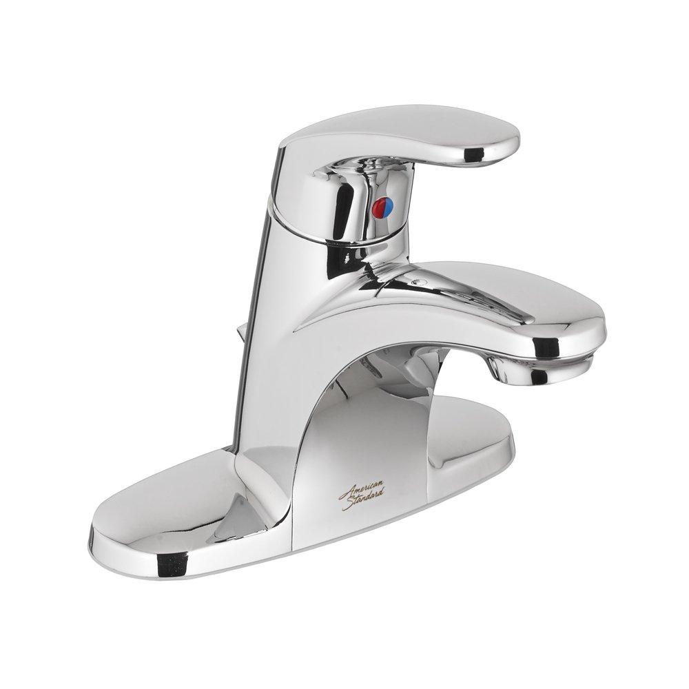 American Standard 7075.005.002 Colony Pro Single Handle Centerset Bathroom Sink Faucet 1.2 gpm (Polished Chrome)