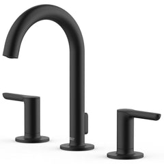 American Standard 7105801.243 Studio S Two Handle Widespread Bathroom Sink Faucet In Matte Black