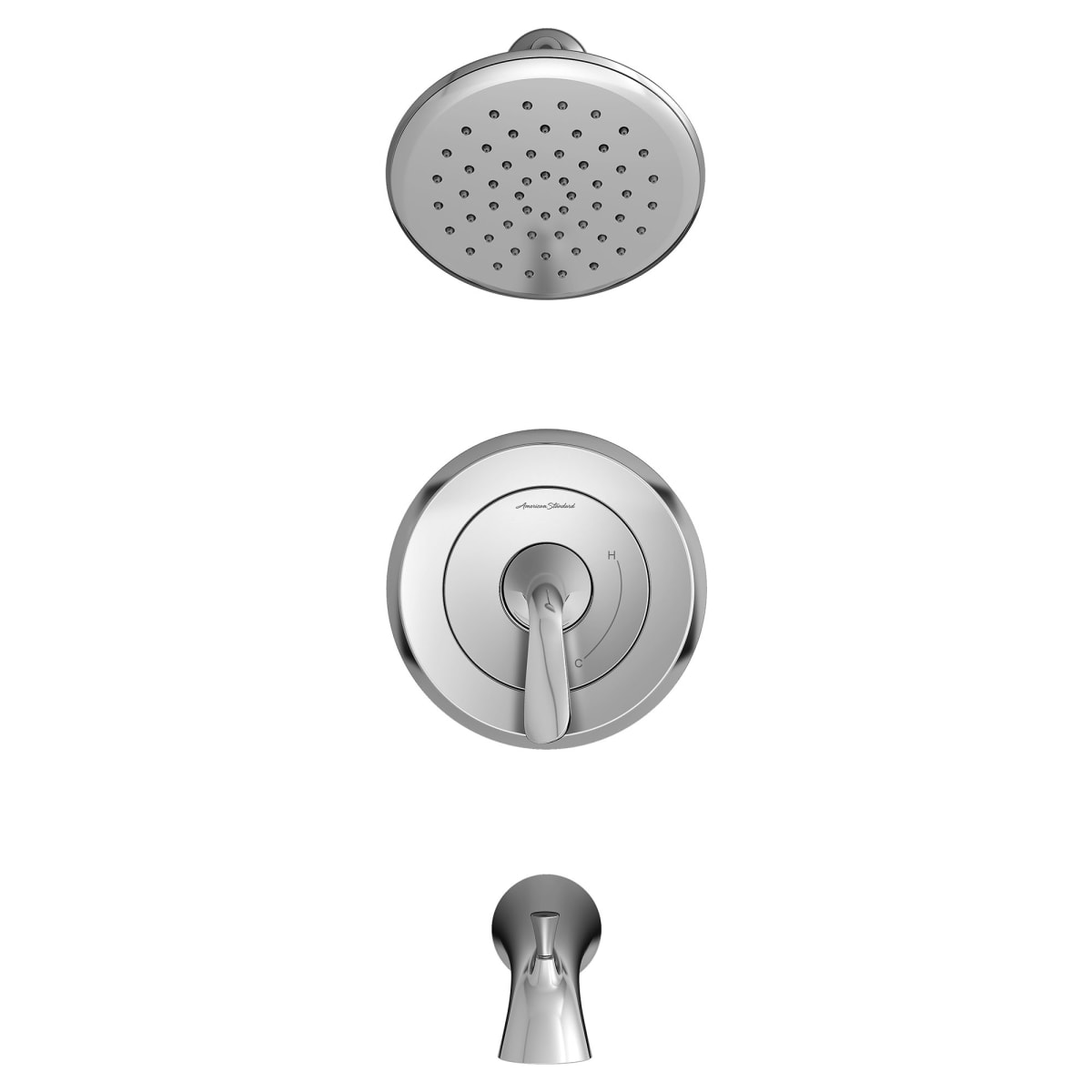 American Standard TU186508.002 Fluent® 1.8 gpm/6.8 L/min Tub and Shower Trim Kit With Water-Saving Showerhead