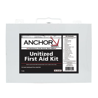 Anchor Brand 825U16-15-12M 16 Person First Aid Kit ANSI Unitized Steel Case