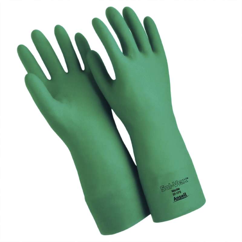 Ansell 105544 Solvex 37-145 Chemical and Liquid Protection Gloves Size 9