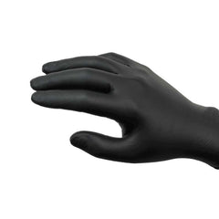 Ansell MK-296-L Microflex Midknight Powder Free Textured Black Gloves Large 100 per Box