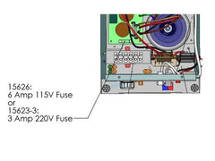 AquaCal AutoPilot 15626 AutoPilot 6 Amp Slo Blo Main AC Power 115V Fuse