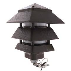 Arlington GPP60LBR Pagoda Style Landscape Light, Fluorescent/Halogen/Incandescent Lamp
