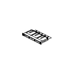 Belden AX101943 FiberExpress Manager 1U Rack Mount Patch Panel 19 in Empty